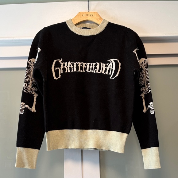 Section 119 Sweaters - Grateful Dead Black and Cream Skeleton Sweater Section 119 Small (XS)